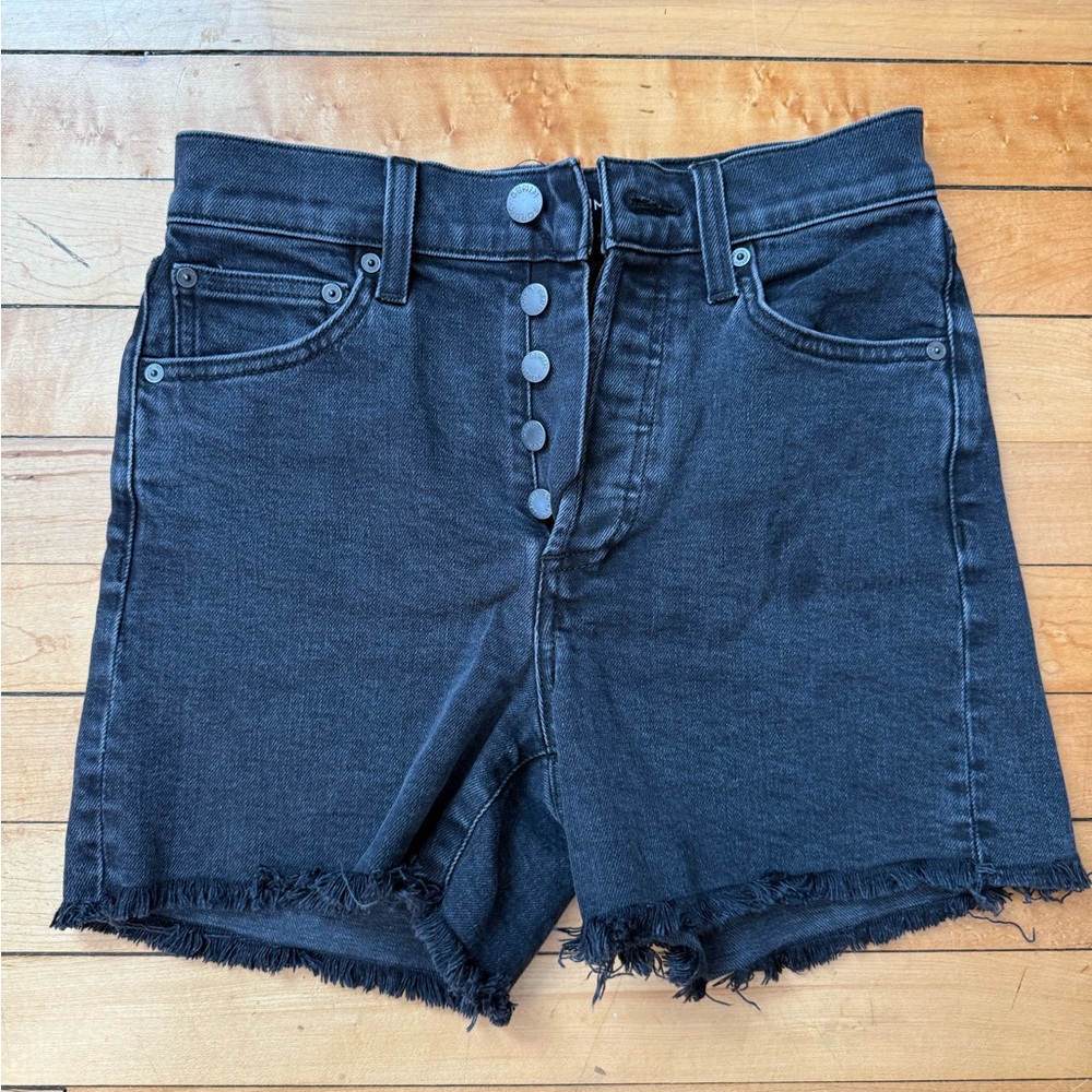 Denim Forum Charcoal Jean Shorts